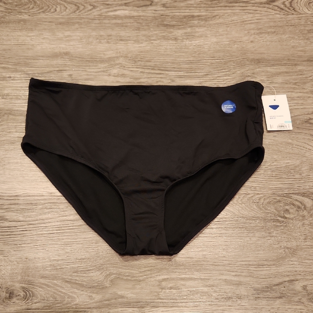 NWT- APT.9 Black High-Waist Bikini Bottom- XL
